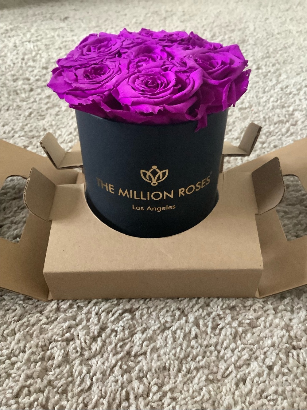 The Million Roses Los Angeles - Preserved Purple Rose Box